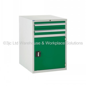 Euroslide Storage Cabinet 2 Drawer & Cupboard 825mm
